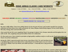Tablet Screenshot of mikeabbasclassiccars.co.uk